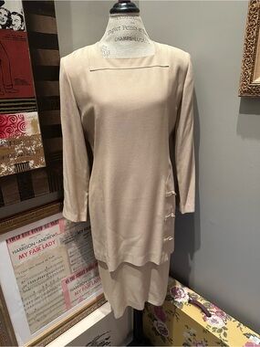 Vtg Michael Blair Fashions NY Elegant Shift Dress EUC